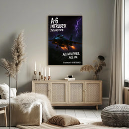 A6 Intruder All Weather. All In Poster PosterGoat