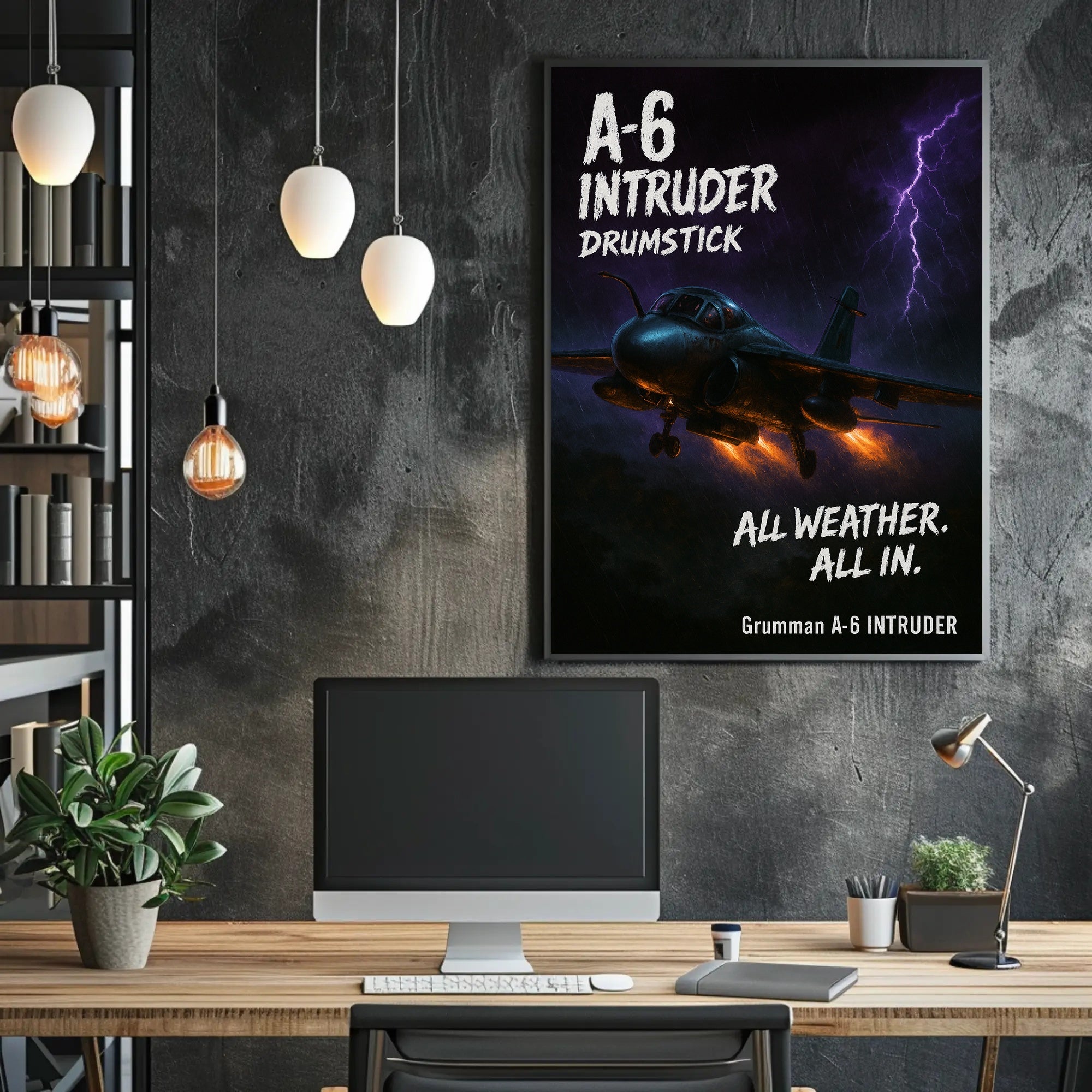 A6 Intruder All Weather. All In Poster PosterGoat