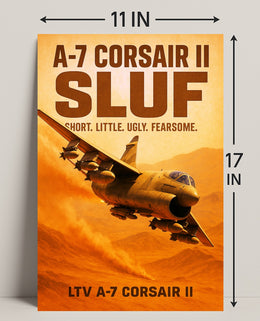 A7 Corsair II SLUF Poster PosterGoat