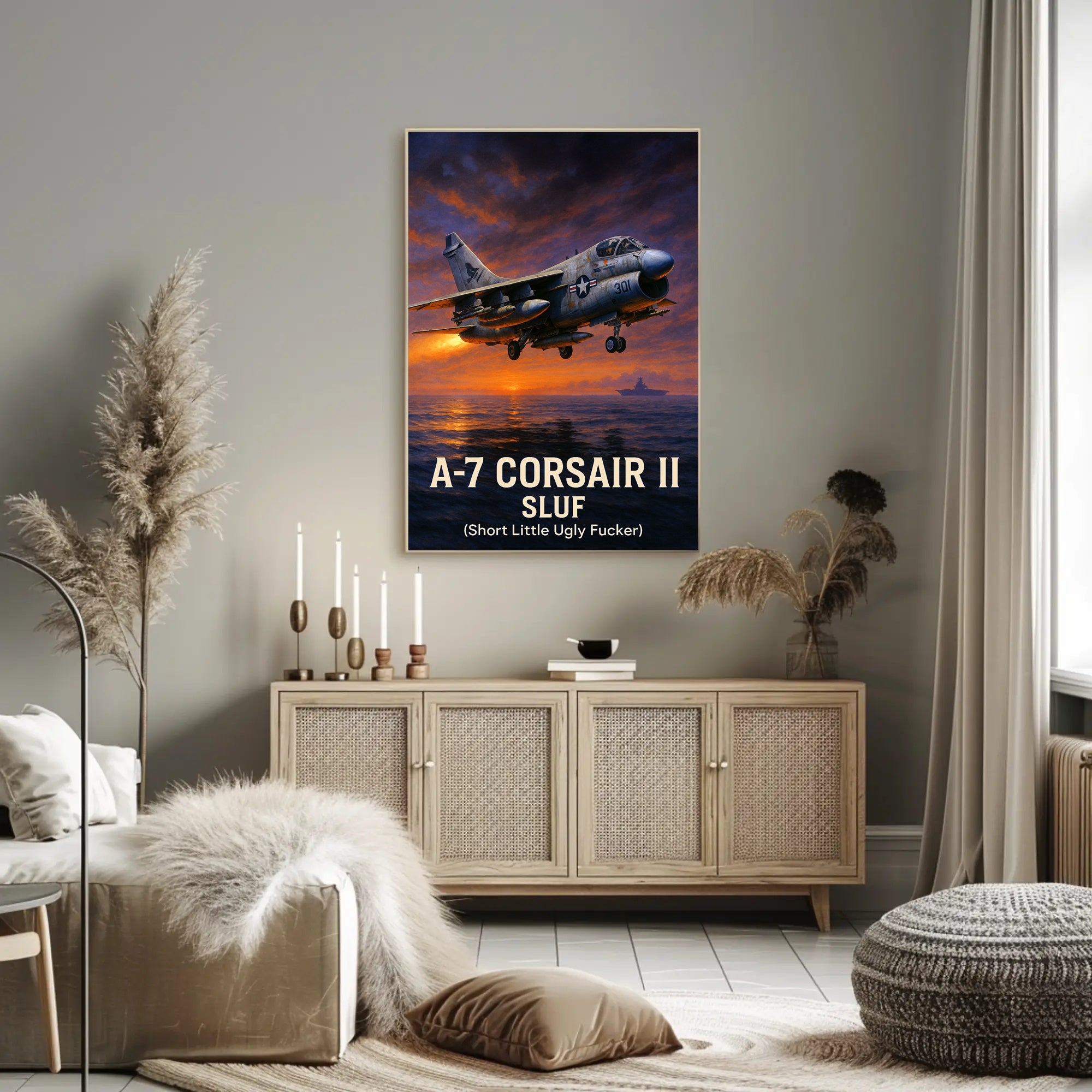 A7 Corsair II SLUF Tribute Poster PosterGoat