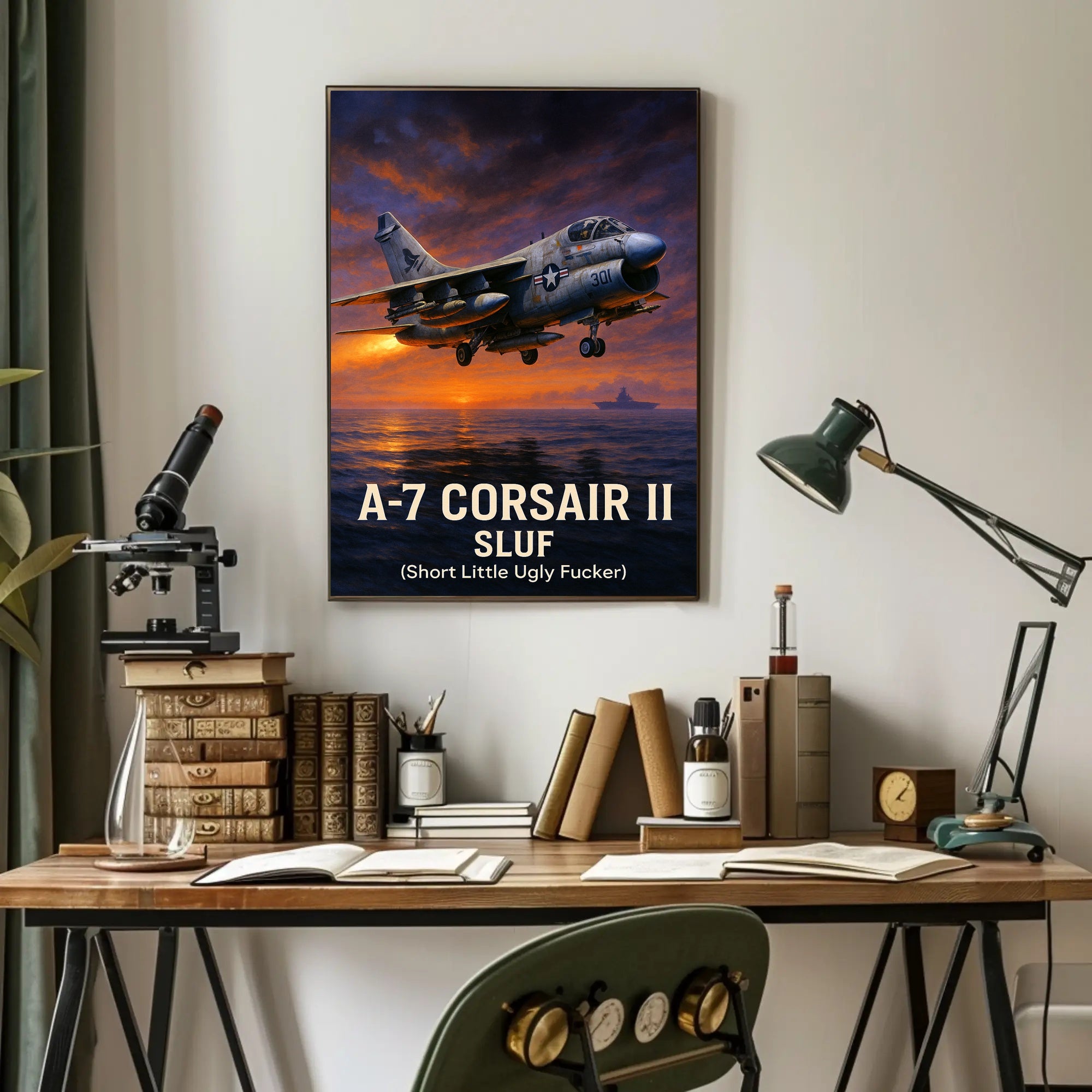 A7 Corsair II SLUF Tribute Poster PosterGoat