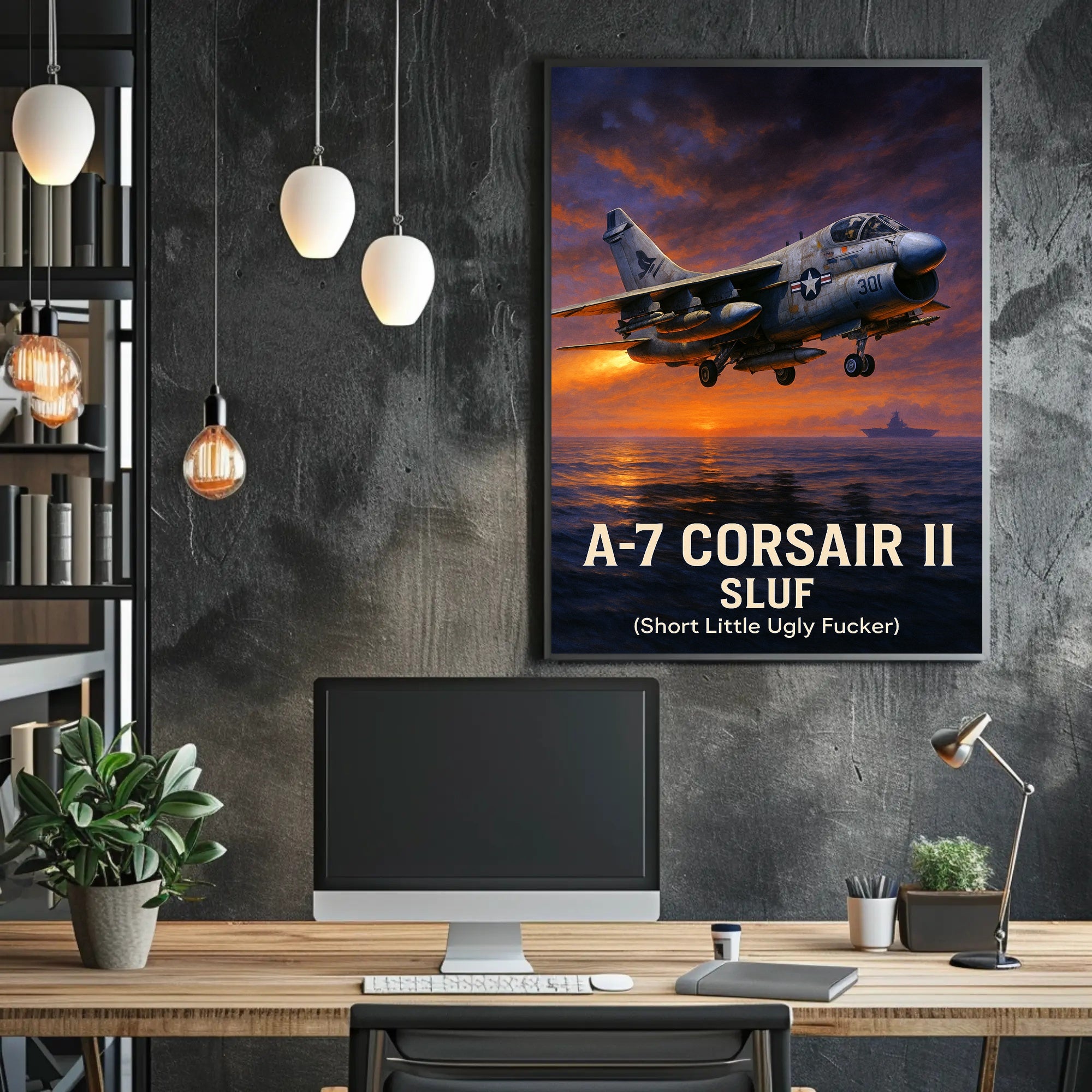 A7 Corsair II SLUF Tribute Poster PosterGoat