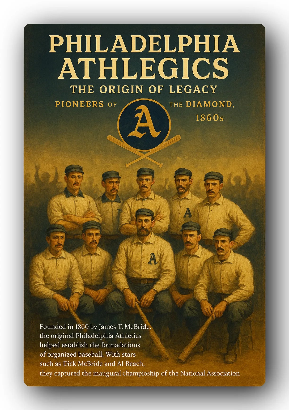 Philadelphia Athletics The Origin Of Trading Card
