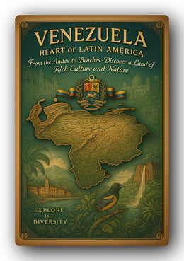Venezuela Heart Of Latin America Trading Card