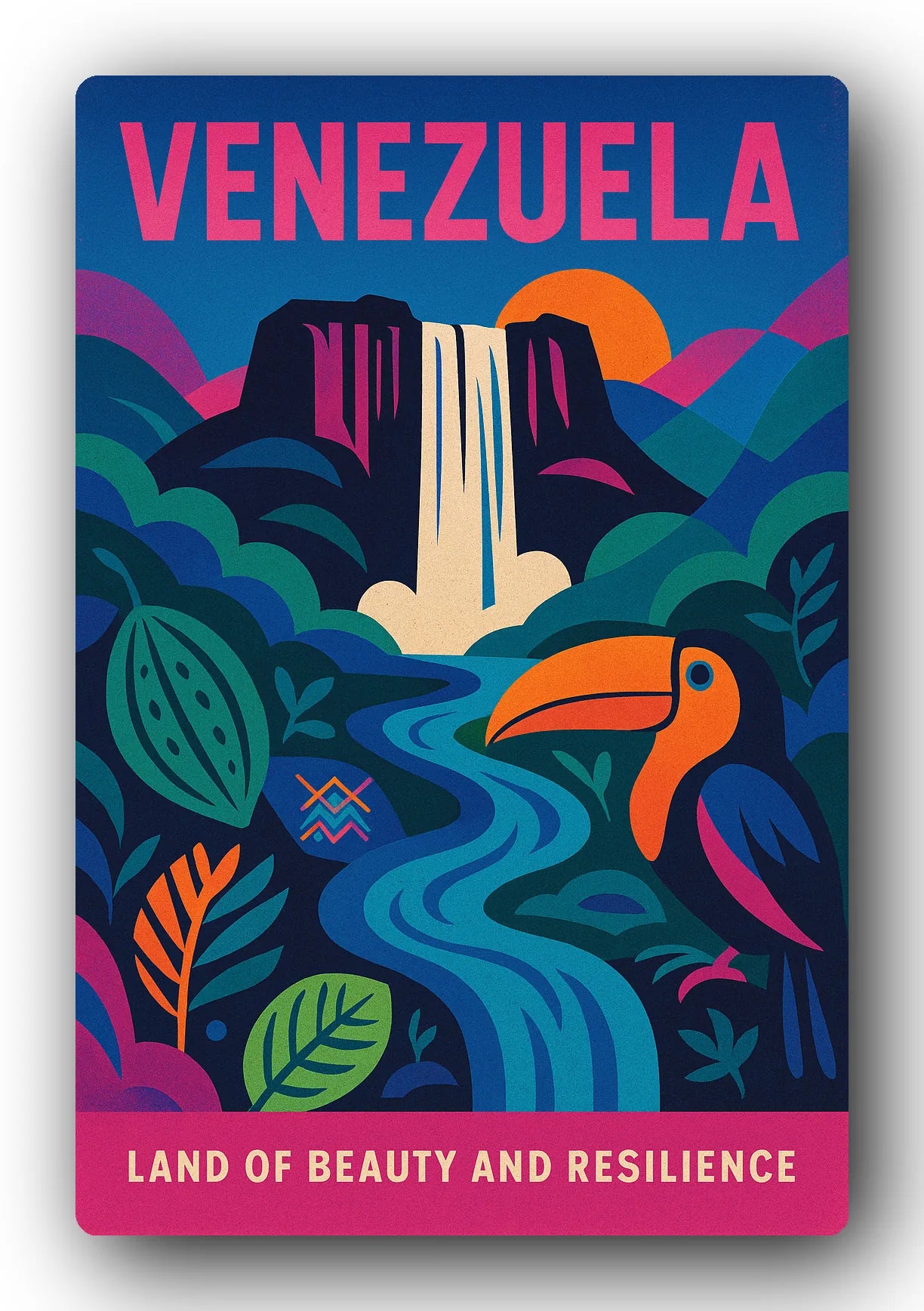 Venezuela Land Of Beauty And Trading Card