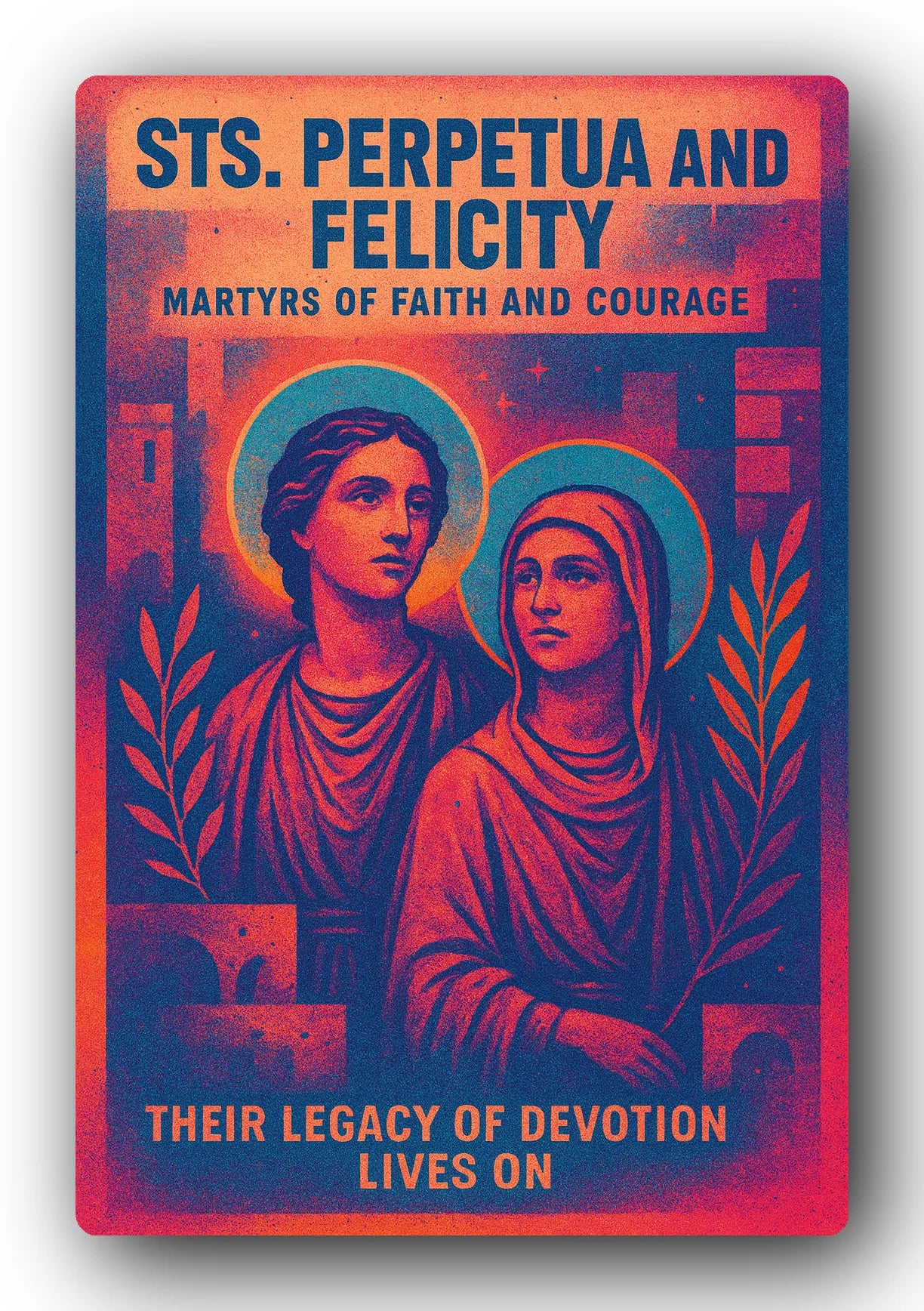 Saints Perpetua And Felicity Martyrs Trading Card