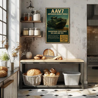 AAV7 Amphibious Assault Vehicle Poster PosterGoat