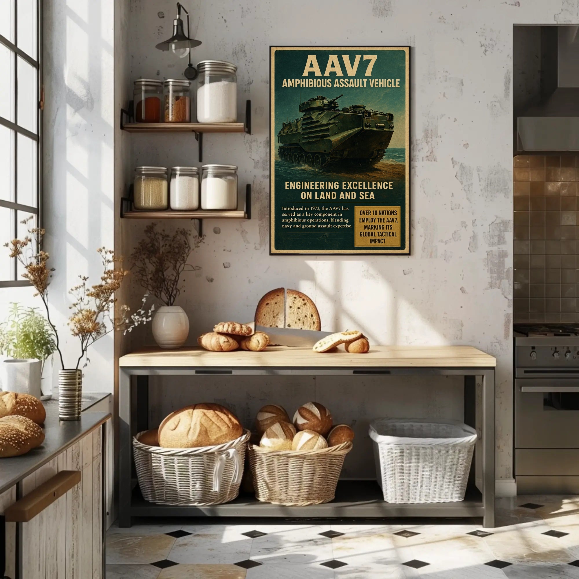 AAV7 Amphibious Assault Vehicle Poster PosterGoat