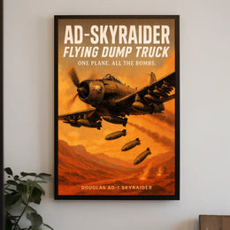 AD-Skyraider - Flying Dump Truck Poster PosterGoat