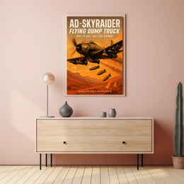 AD-Skyraider - Flying Dump Truck Poster PosterGoat