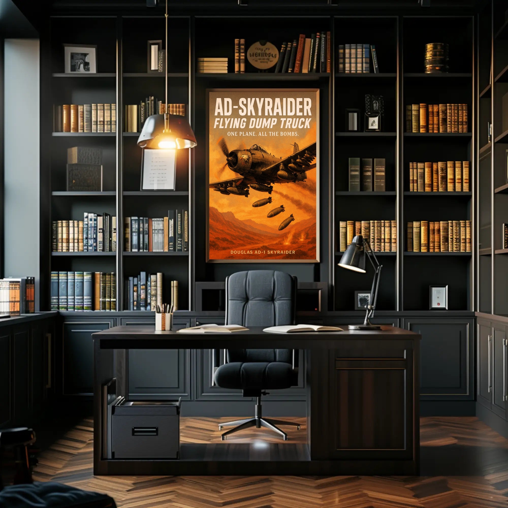 AD-Skyraider - Flying Dump Truck Poster PosterGoat
