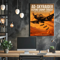 AD-Skyraider - Flying Dump Truck Poster PosterGoat