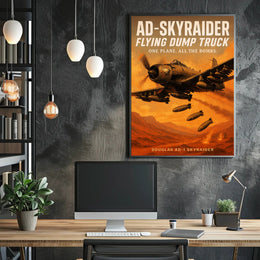 AD-Skyraider - Flying Dump Truck Poster PosterGoat