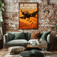 AD-Skyraider - Flying Dump Truck Poster PosterGoat