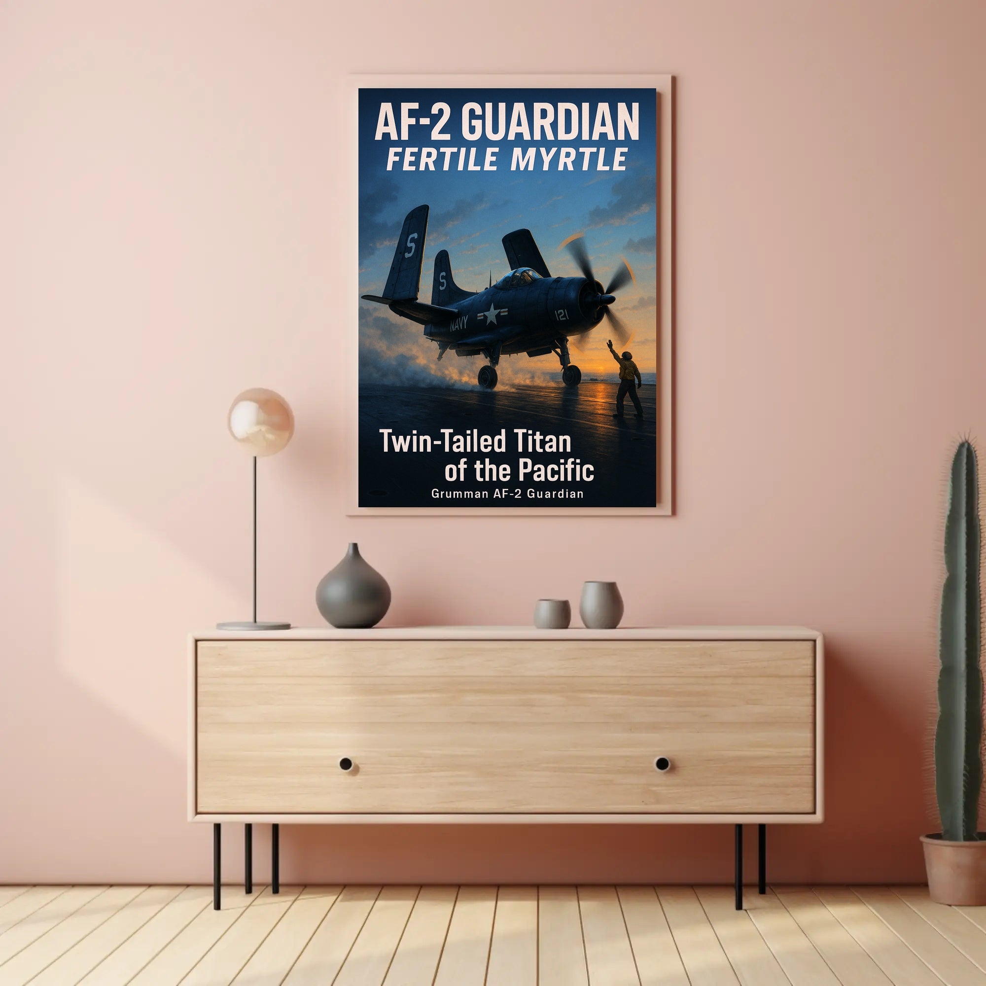 AF-2 Guardian Twin-Tailed Titan of the Pacific Poster PosterGoat