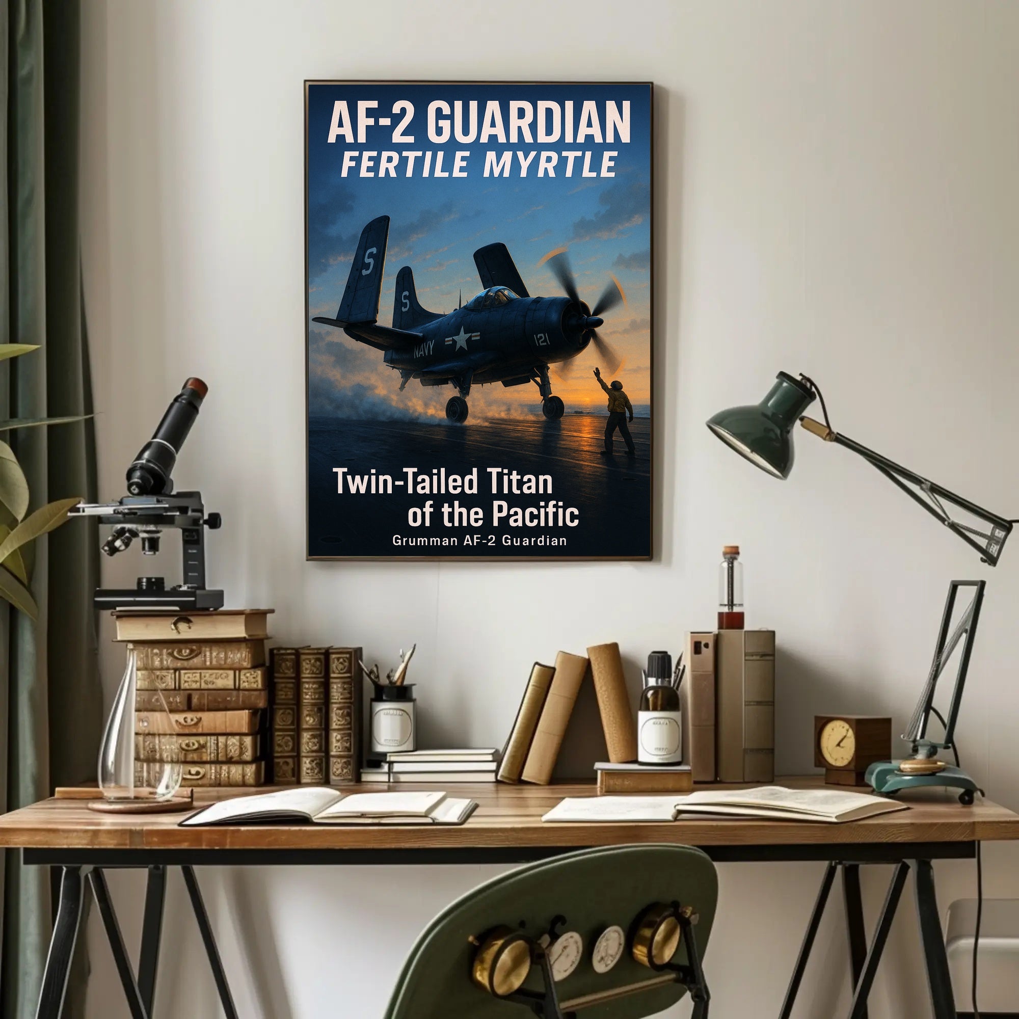 AF-2 Guardian Twin-Tailed Titan of the Pacific Poster PosterGoat