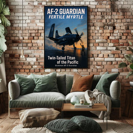 AF-2 Guardian Twin-Tailed Titan of the Pacific Poster PosterGoat