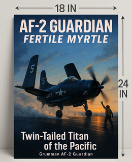 AF-2 Guardian Twin-Tailed Titan of the Pacific Poster PosterGoat