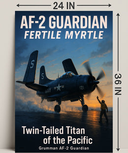 AF-2 Guardian Twin-Tailed Titan of the Pacific Poster PosterGoat