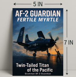 AF-2 Guardian Twin-Tailed Titan of the Pacific Poster PosterGoat