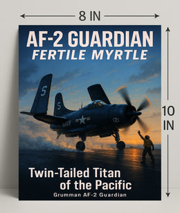 AF-2 Guardian Twin-Tailed Titan of the Pacific Poster PosterGoat