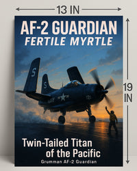 AF-2 Guardian Twin-Tailed Titan of the Pacific Poster PosterGoat