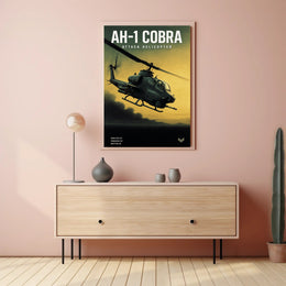 AH-1 Cobra Attack Helicopter Poster PosterGoat