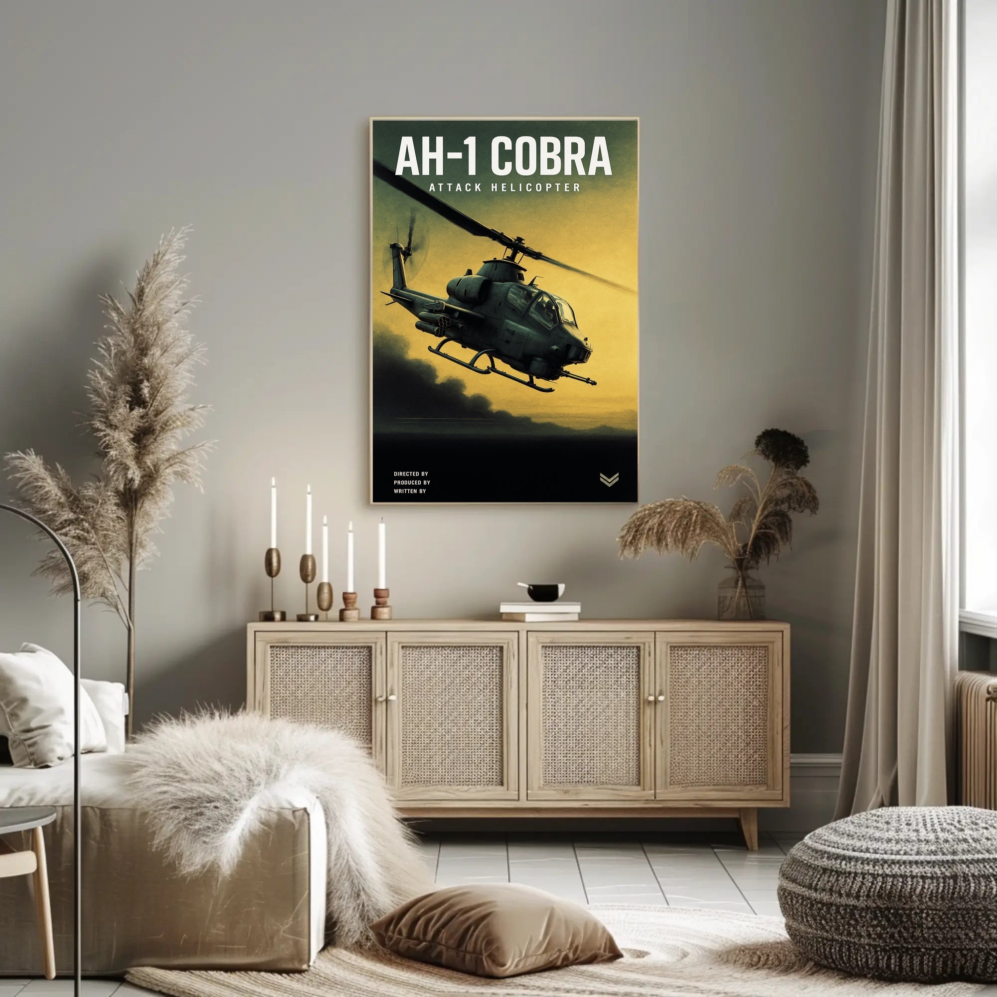 AH-1 Cobra Attack Helicopter Poster PosterGoat
