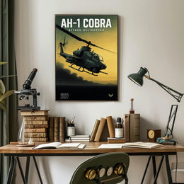 AH-1 Cobra Attack Helicopter Poster PosterGoat