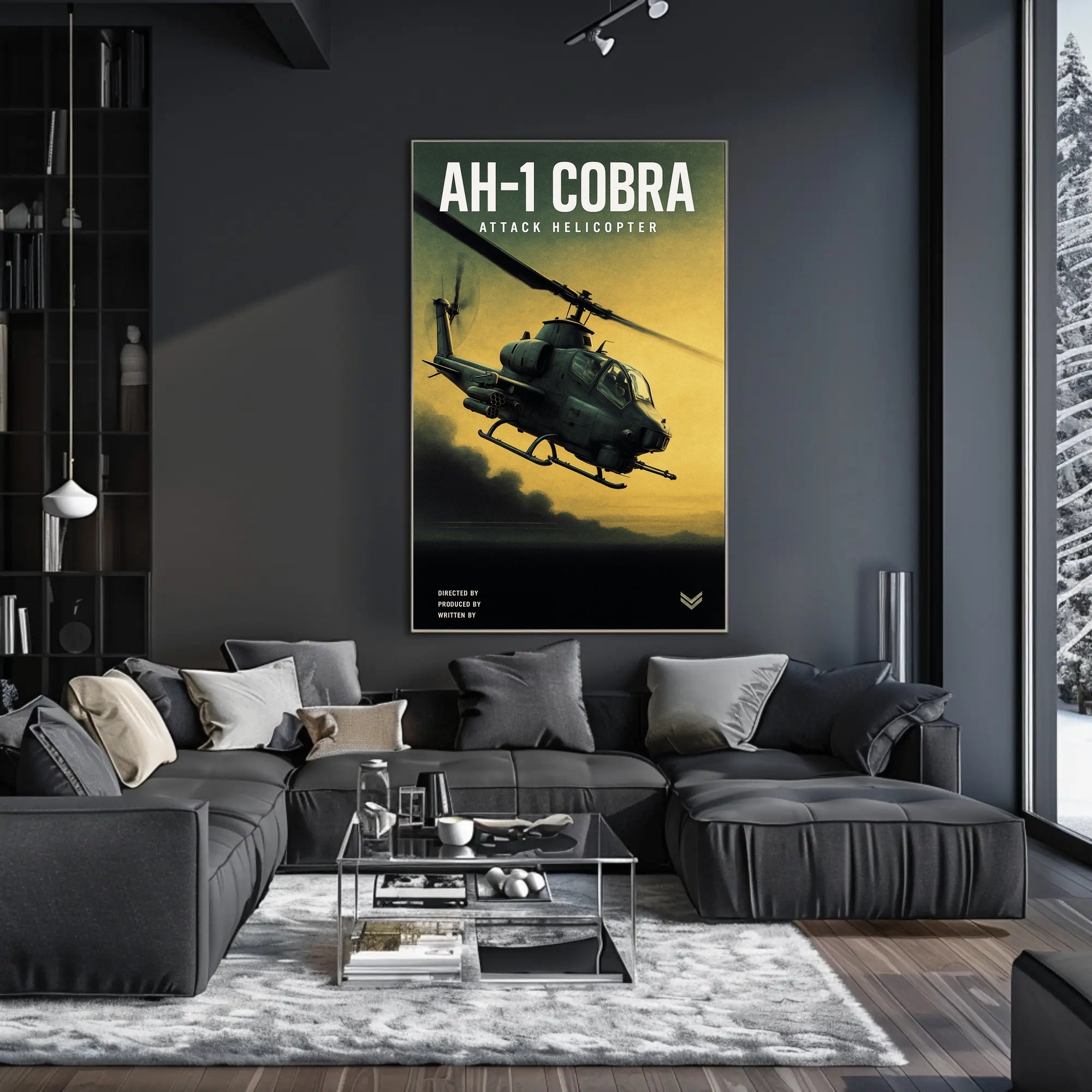 AH-1 Cobra Attack Helicopter Poster PosterGoat