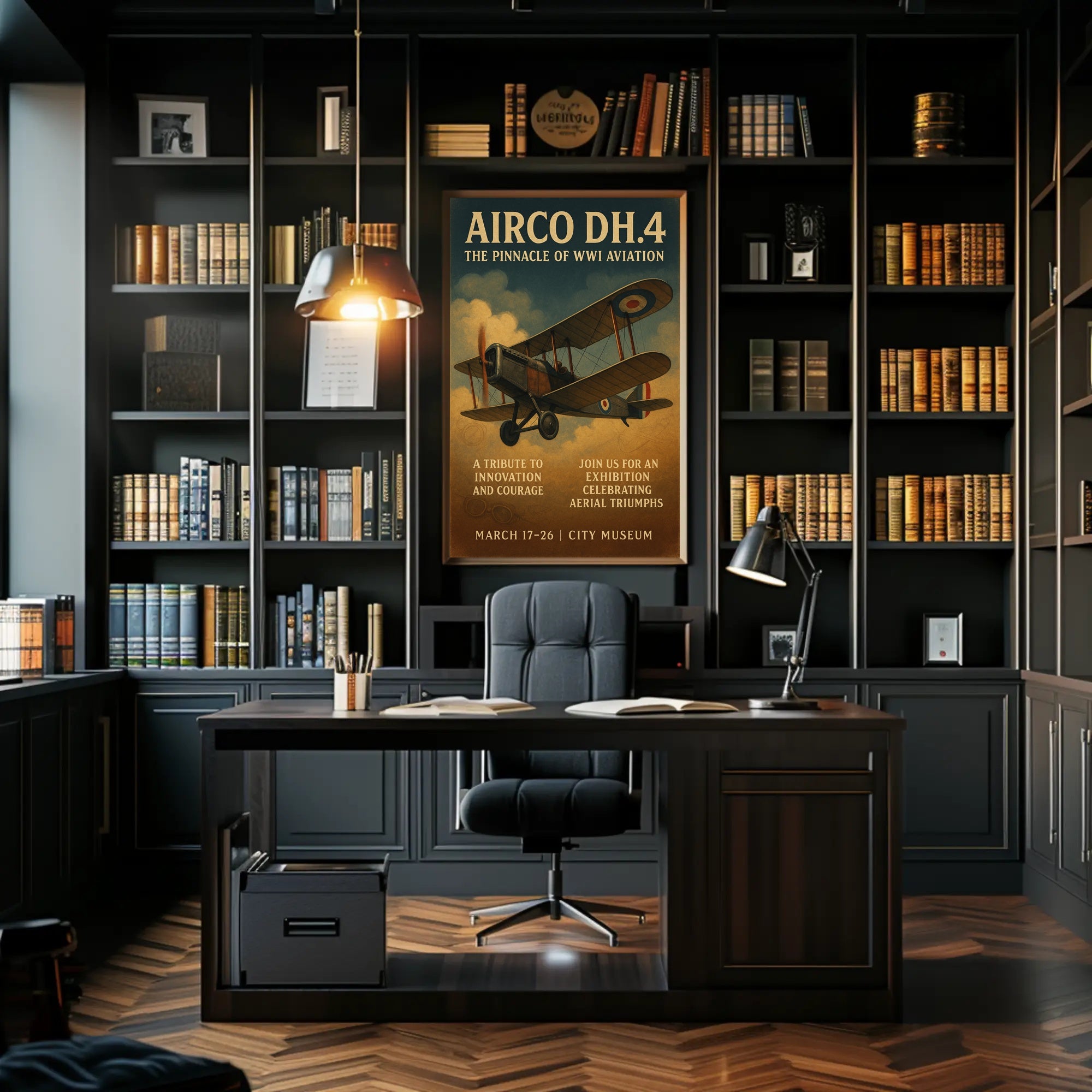 AIRCO DH.4 The Pinnacle of WWI Aviation Poster PosterGoat