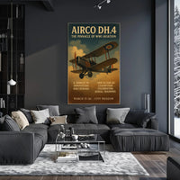 AIRCO DH.4 The Pinnacle of WWI Aviation Poster PosterGoat