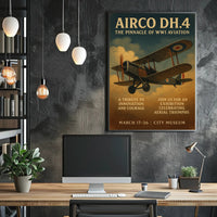 AIRCO DH.4 The Pinnacle of WWI Aviation Poster PosterGoat