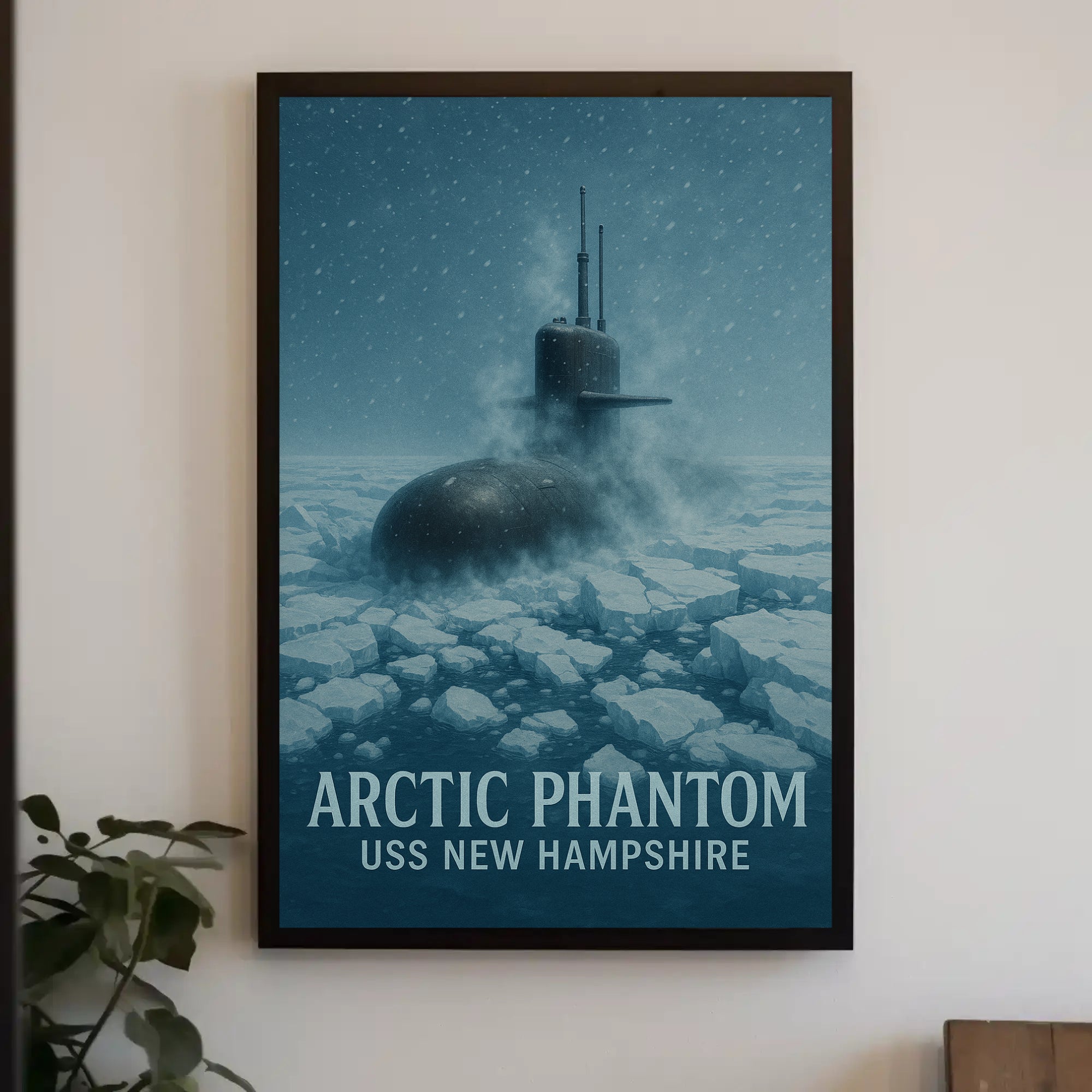 ARCTIC PHANTOM Submarine Naval Military Recruitment Poster PosterGoat