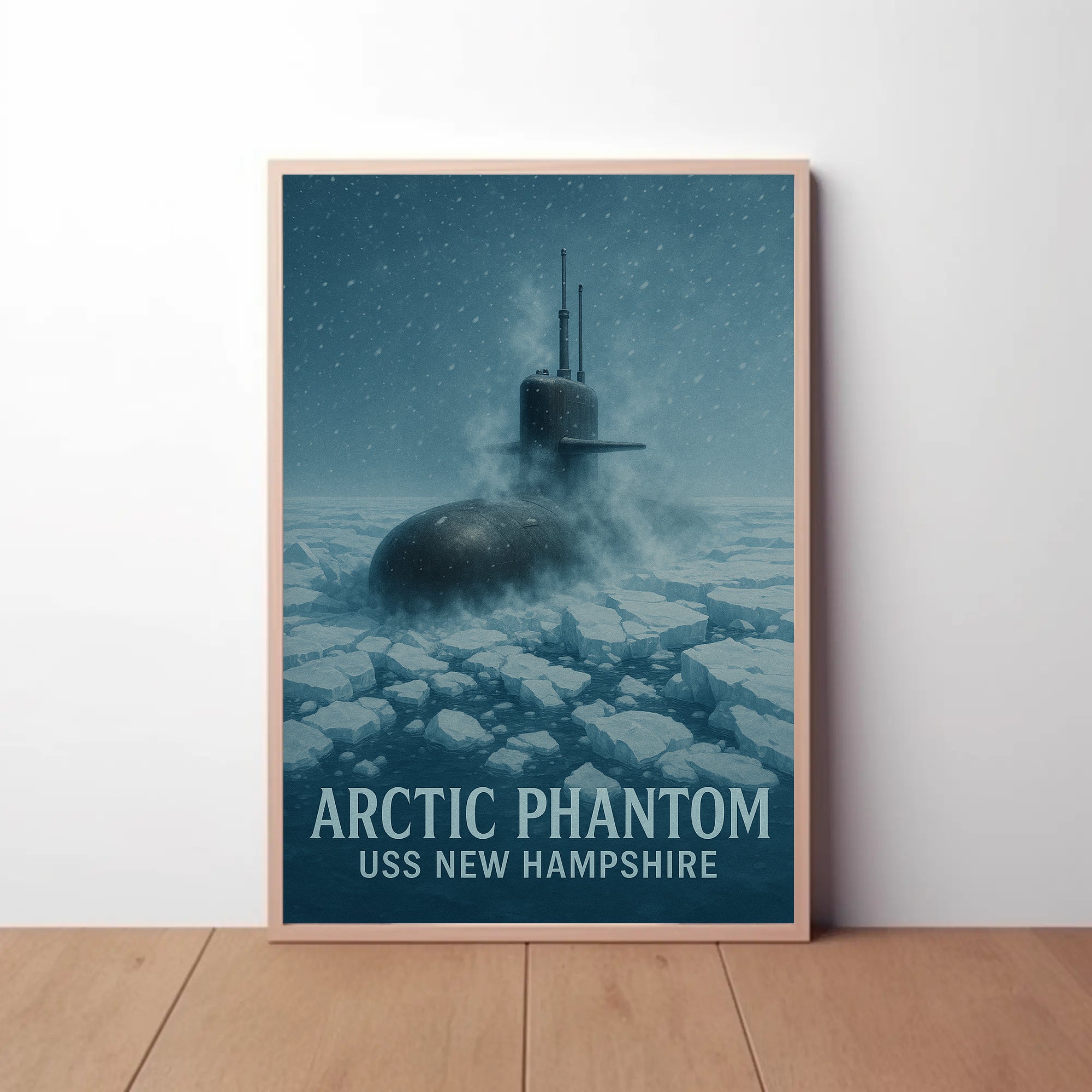 ARCTIC PHANTOM Submarine Naval Military Recruitment Poster PosterGoat
