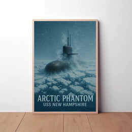 ARCTIC PHANTOM Submarine Naval Military Recruitment Poster PosterGoat