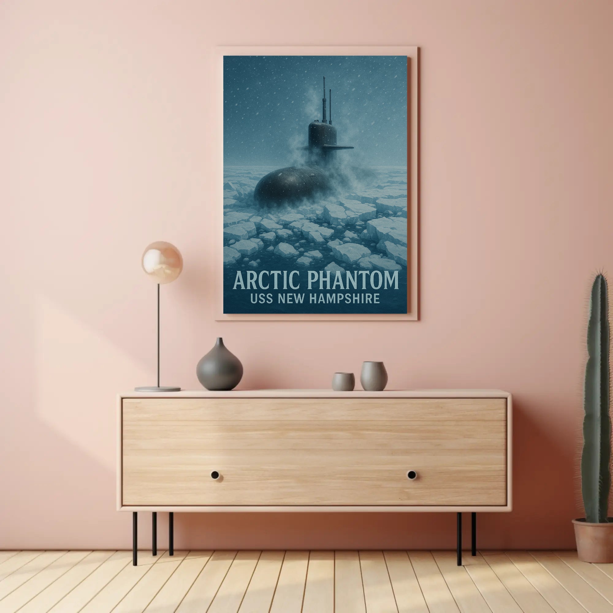 ARCTIC PHANTOM Submarine Naval Military Recruitment Poster PosterGoat