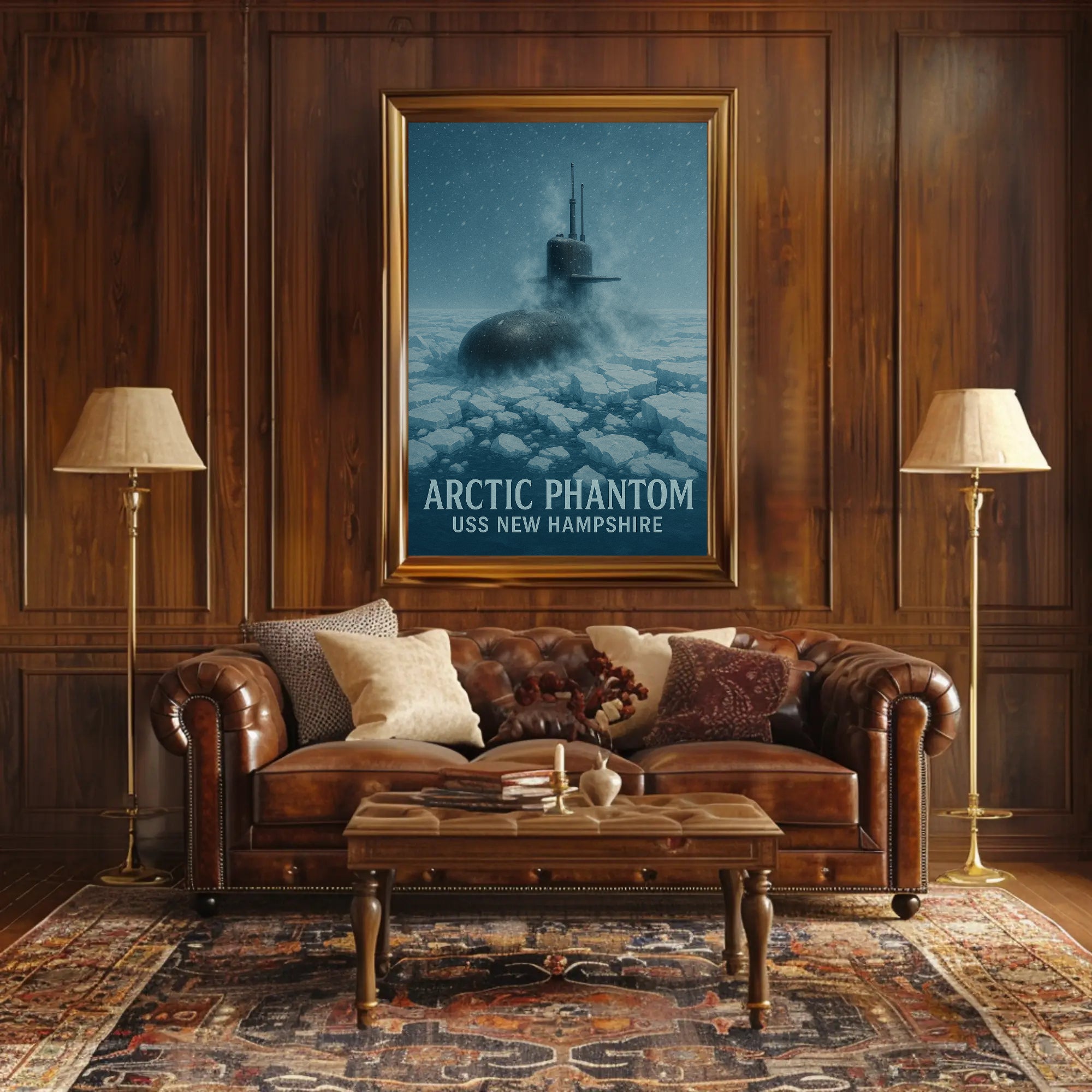 ARCTIC PHANTOM Submarine Naval Military Recruitment Poster PosterGoat