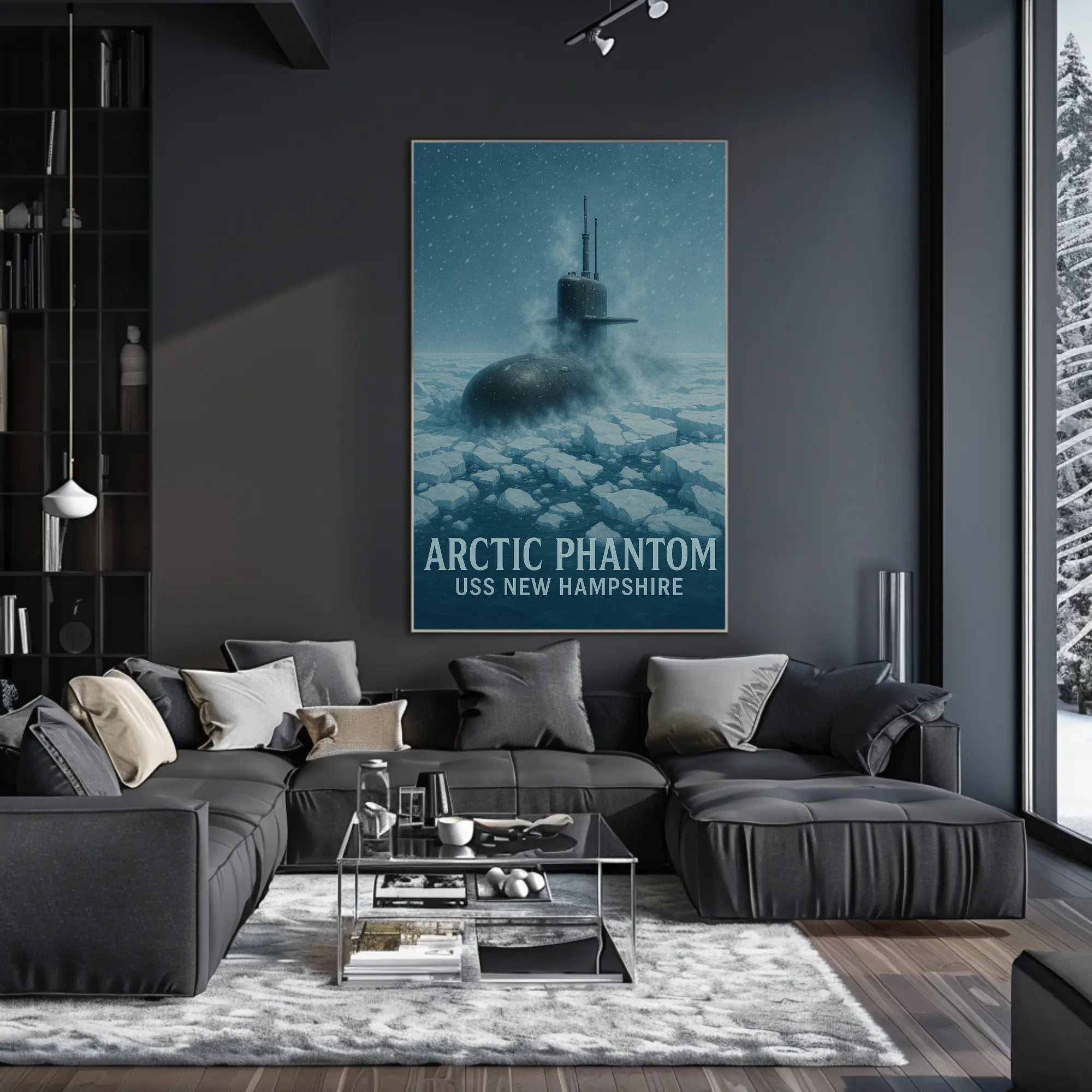 ARCTIC PHANTOM Submarine Naval Military Recruitment Poster PosterGoat