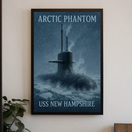 ARCTIC PHANTOM USS New Hampshire Naval Military Poster PosterGoat