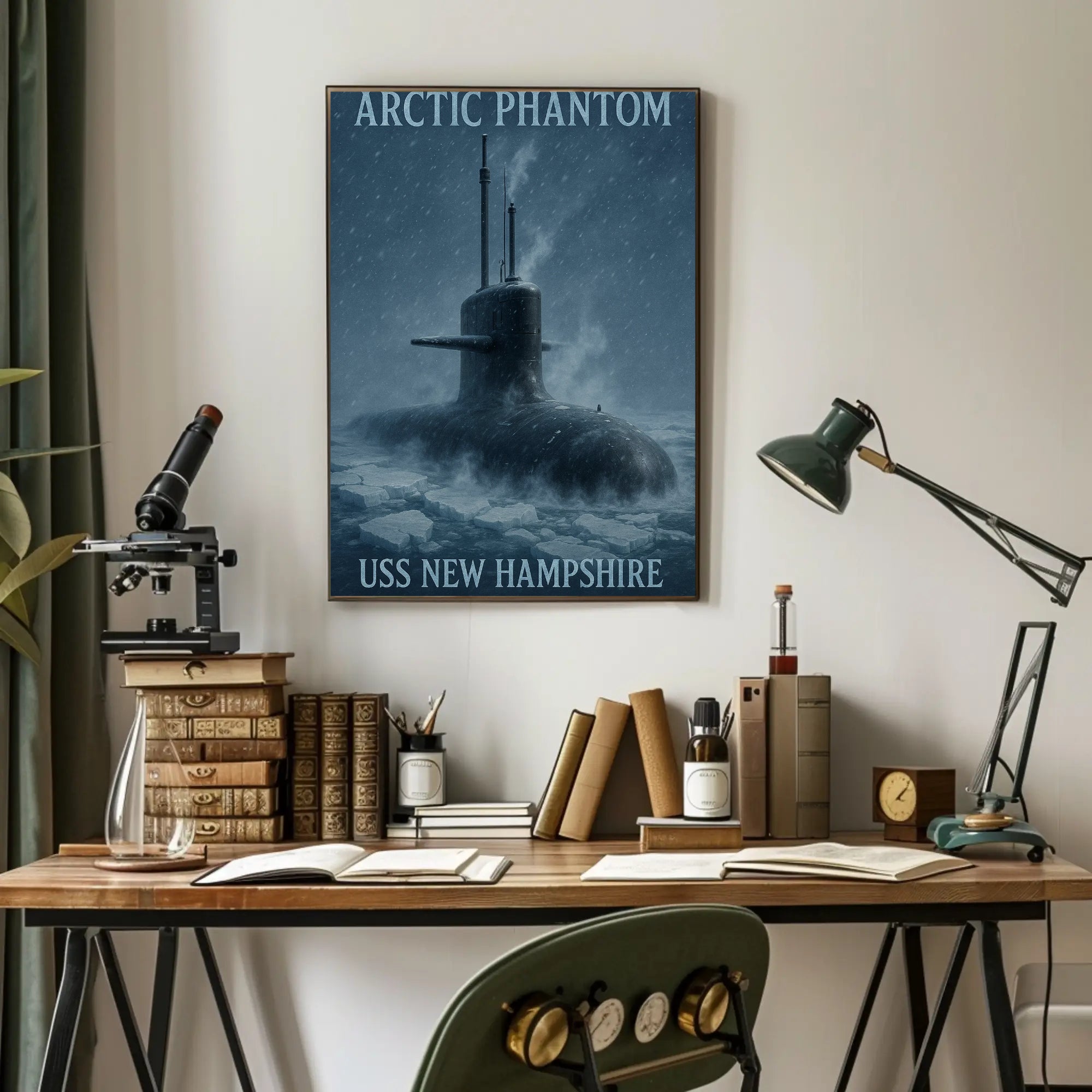 ARCTIC PHANTOM USS New Hampshire Naval Military Poster PosterGoat