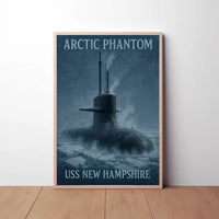 ARCTIC PHANTOM USS New Hampshire Naval Military Poster PosterGoat