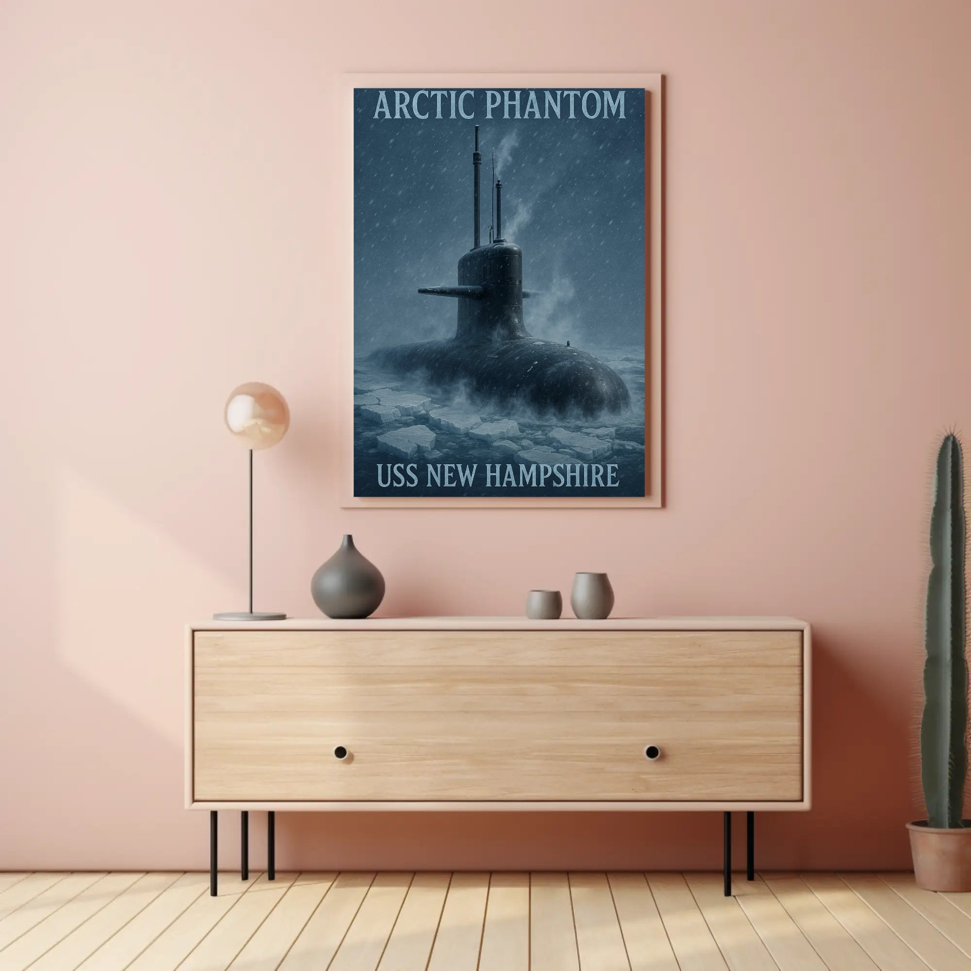 ARCTIC PHANTOM USS New Hampshire Naval Military Poster PosterGoat