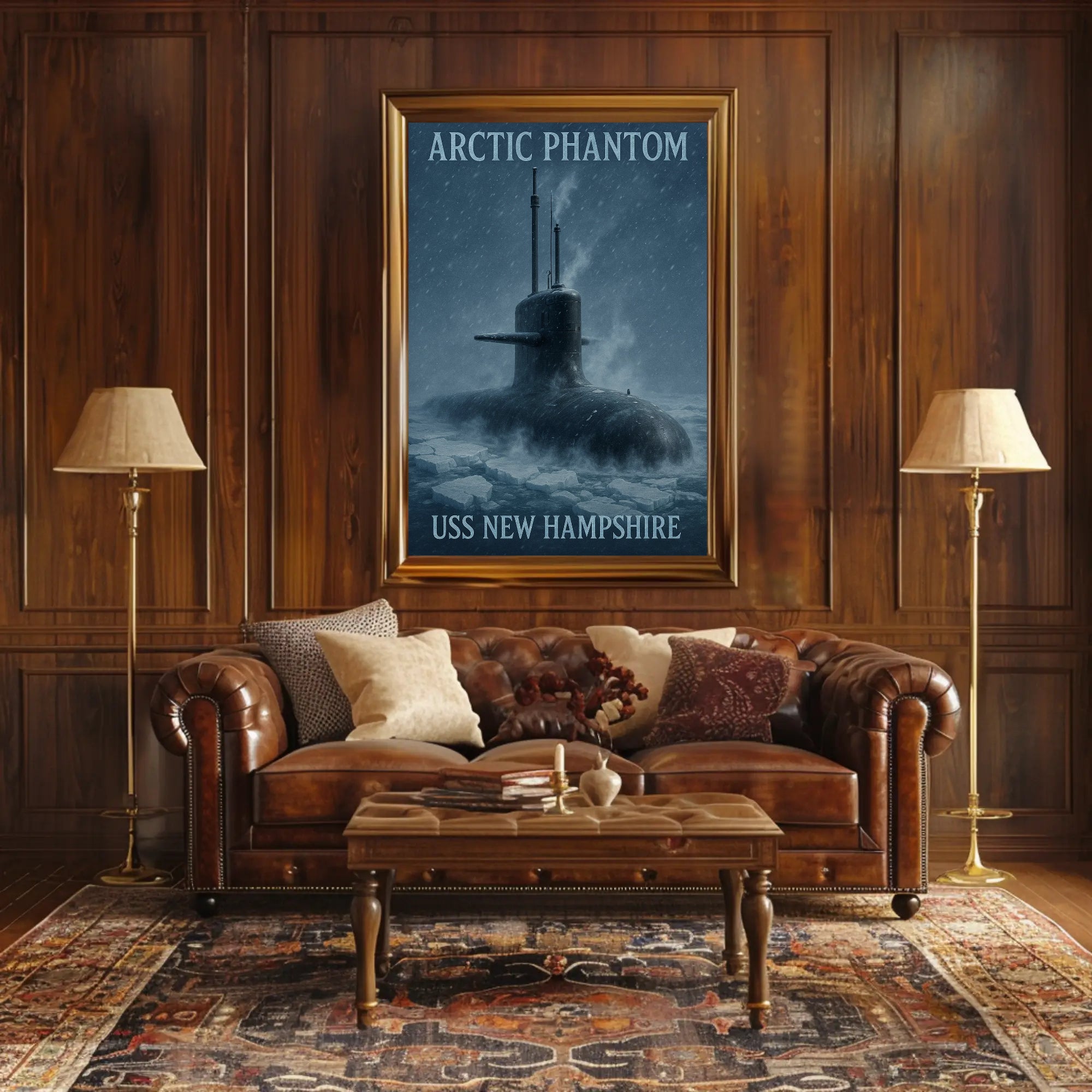 ARCTIC PHANTOM USS New Hampshire Naval Military Poster PosterGoat