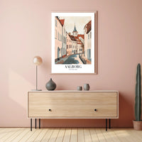 Aalborg Minimalist Travel Poster for Home Decor PosterGoat