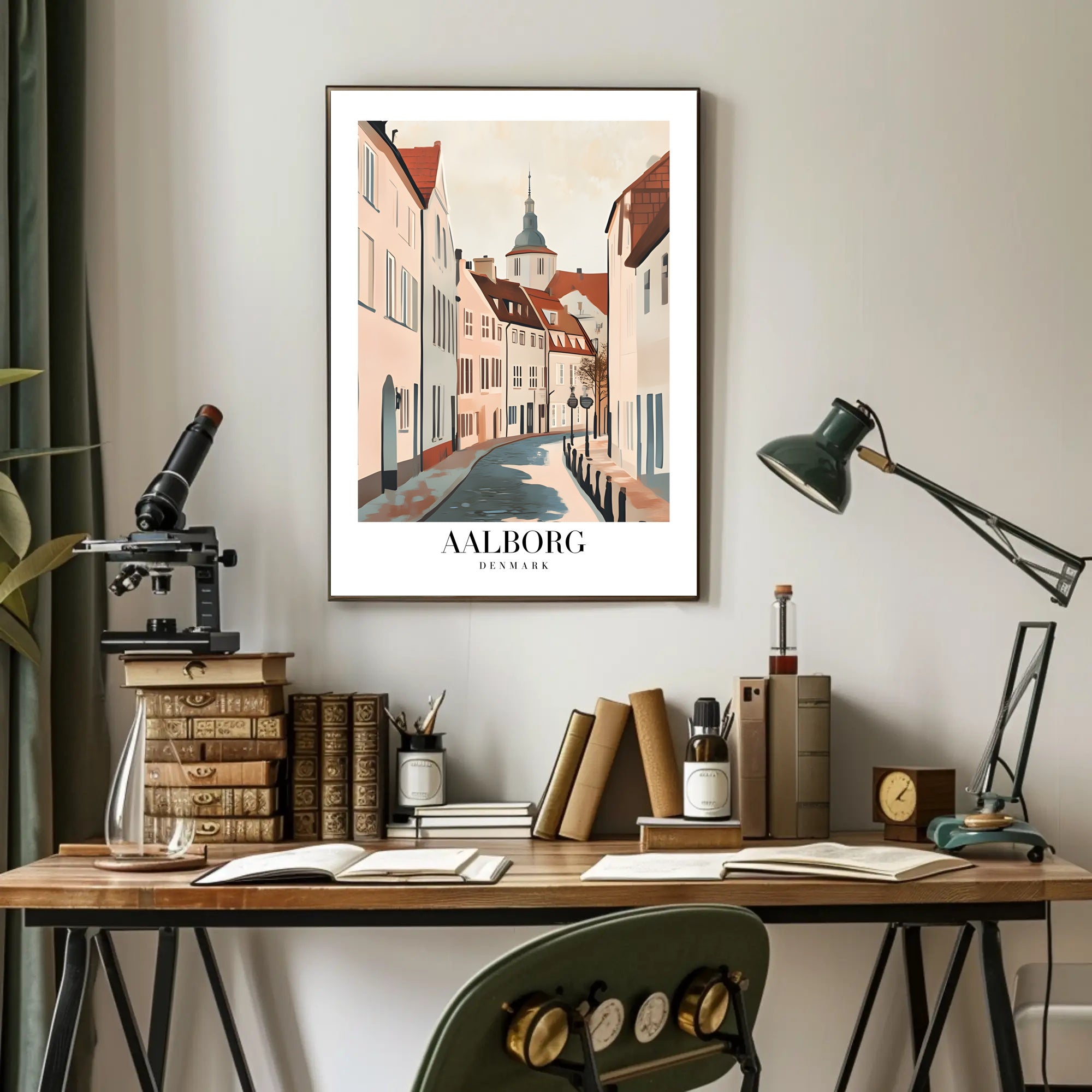 Aalborg Minimalist Travel Poster for Home Decor PosterGoat