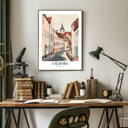 Aalborg Minimalist Travel Poster for Home Decor PosterGoat