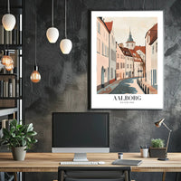 Aalborg Minimalist Travel Poster for Home Decor PosterGoat