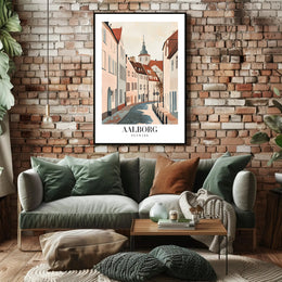 Aalborg Minimalist Travel Poster for Home Decor PosterGoat