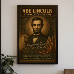 Abe Lincoln A Legacy Etched in Time Poster PosterGoat